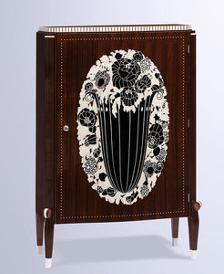 high sideboard / Art Deco / wooden / custom
