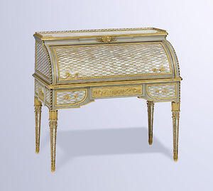 classic secretary desk / wooden / marble