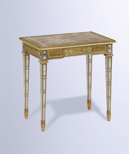 classic side table / mahogany / rectangular / commercial