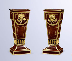 high occasional table / classic / mahogany / rectangular