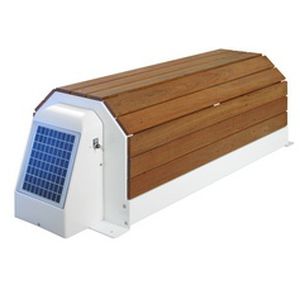 automatic swimming pool cover / security / solar-powered