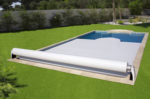 automatic swimming pool cover / security / slatted / for above-ground pools