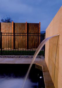 swimming pool waterfall