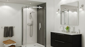 sliding shower screen / corner