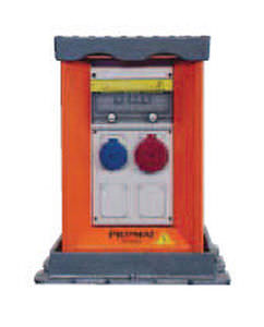 electrical distribution bollard / stainless steel / retractable