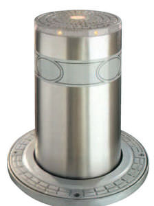 access control bollard / stainless steel / retractable / high-resistance