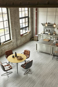 HDF laminate flooring / oak / walnut / maple