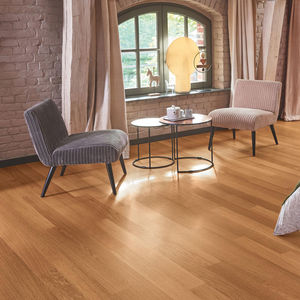 engineered parquet floor / glued / oak / walnut