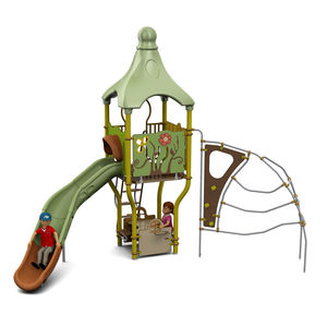 public entity play structure / plastic / steel / HPL