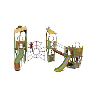 plastic play structure / steel / HPL / for playgrounds
