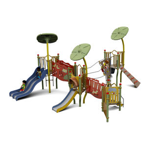 plastic play structure / steel / HPL / for playgrounds
