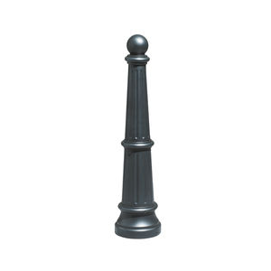security bollard / cast aluminum / high