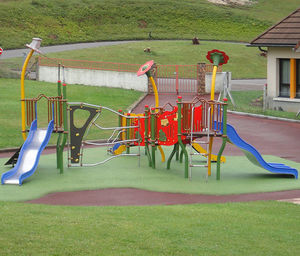 plastic play structure / steel / HPL / for playgrounds