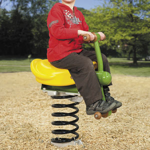 plastic spring rocker / metal / transport / 1-seat