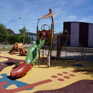 plastic play structure / steel / HPL / for playgrounds