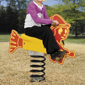 plastic spring rocker / HDPE / transport / 1-seat
