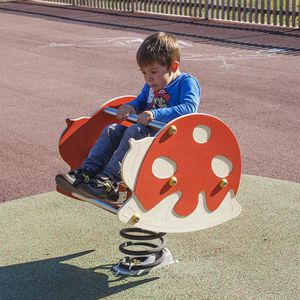 plastic spring rocker / HDPE / animals / 1-seat