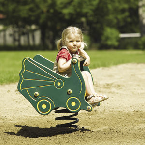 plastic spring rocker / HDPE / transport / 1-seat