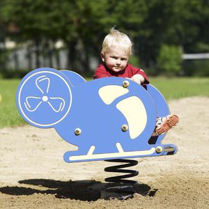 plastic spring rocker / HDPE / transport / 1-seat