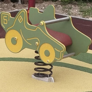 plastic spring rocker / HDPE / transport / 1-seat
