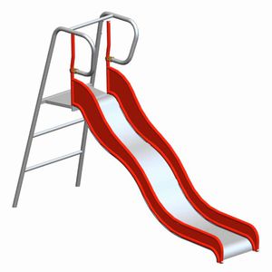 upright slide / for playgrounds / stainless steel