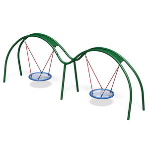 metal swing / playground / double