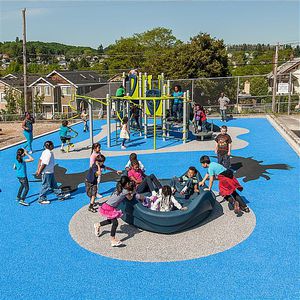 synthetic flooring / for playgrounds