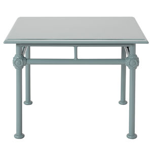 traditional side table / rectangular / garden