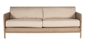 contemporary sofa / garden / resin wicker / 3-seater