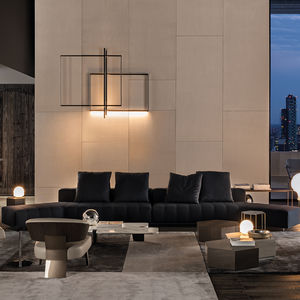 contemporary sofa / leather / fabric / by Rodolfo Dordoni