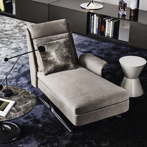 contemporary lounge chair / fabric / indoor / residential
