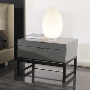 bedside table / rectangular / contemporary / wood