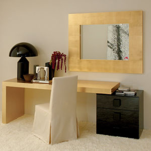 wooden desk / contemporary / with storage