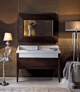 wall-mounted bathroom mirror / contemporary / rectangular / square