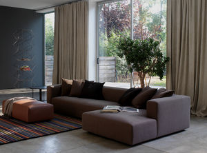 corner sofa / contemporary / cotton / 4-seater