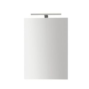 wall-mounted mirror / LED-illuminated / contemporary / rectangular
