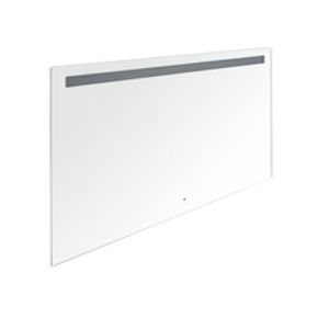 wall-mounted mirror / illuminated / contemporary / rectangular