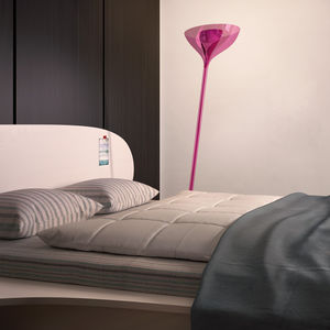 floor-standing lamp / contemporary / aluminum / Plexiglas®