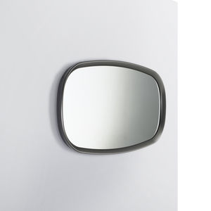 wall-mounted mirror / contemporary / rectangular / round