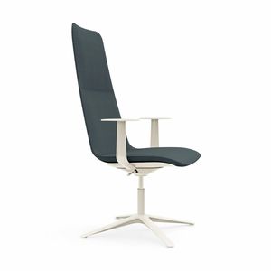 conference chair with armrests / upholstered / swivel / adjustable
