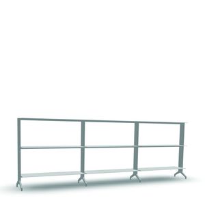 contemporary bookcase / aluminum