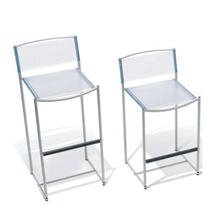 contemporary bar chair / steel / PVC