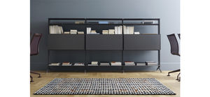 corner bookcase / modular / contemporary / aluminum
