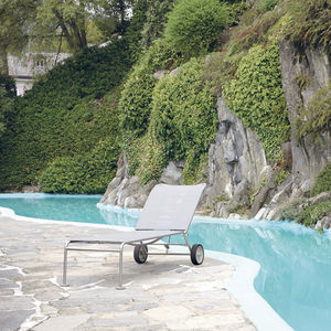 contemporary lounge chair / PVC / mesh / stainless steel