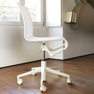 office chair / contemporary / adjustable / on casters