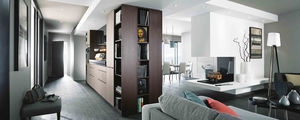 contemporary kitchen / wood veneer / oak / laminate