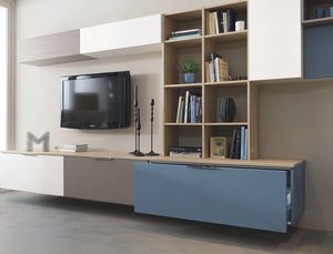 contemporary kitchen / oak / laminate / island