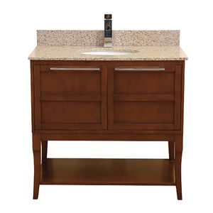 free-standing washbasin cabinet / solid wood / traditional / with drawers