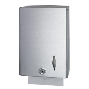 wall-mounted paper towel dispenser / stainless steel