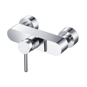 shower mixer tap / wall-mounted / metal / for bathrooms